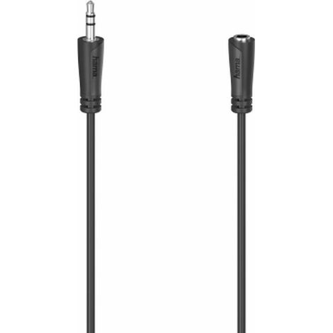 Hama 00205121 cable de audio 5 m 3,5mm Negro