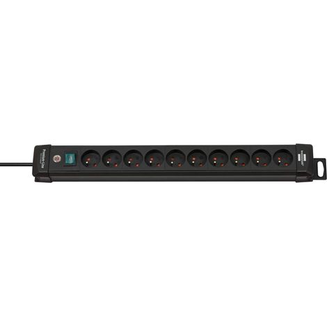 Regleta de enchufes con interruptor, cable alargador de 10G y 3M, tipo brennenstuhl