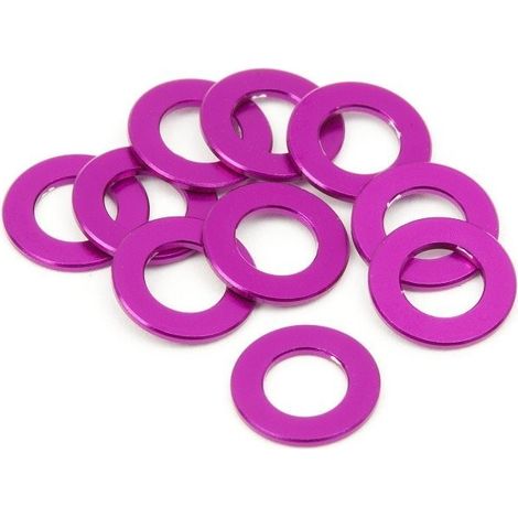 ALUMINIUM WASHER 3 X 6 X 0.5MM (PURPLE/10 PCS)