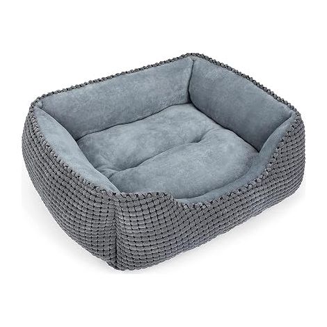 Panier pour Chien, Lit Petit Chien Lavable, Antidérapant Coussin Doux pour Petit Chiens et Chats, 51x48x15cm (1/5)