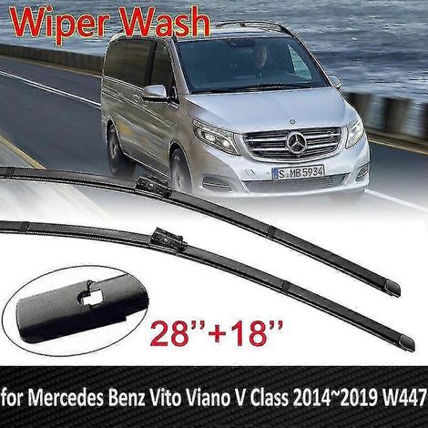 Essuie-glaces avant pour Mercedes-Benz Vito, Viano et Classe V (W447) - Modèles 2015 à 2018 (conduite à droite) - Accessoires auto (1/5)