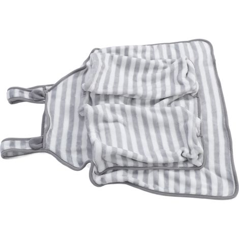 Tablier de transport pour chat en polaire douce et respirante, agréable au toucher, avec poche ventrale pour accessoires pour animaux. (1/5)