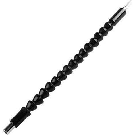 Arbre flexible universel multifonctionnel et polyvalent de 1/4, noyau d'arbre amélioré, épaissi pour un couple accru, noir, 290 mm. (1/5)