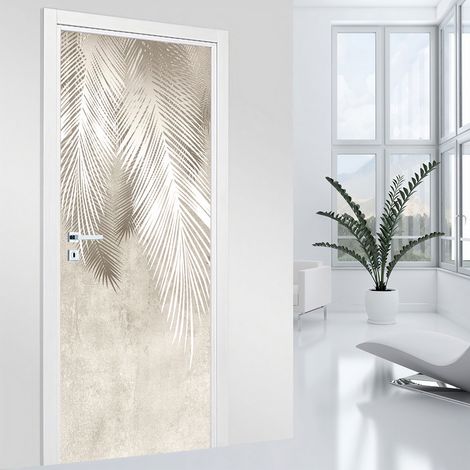 Stickers pour porte - Feuilles - 73 x 205 cm - Adhésif MAT (1/2)