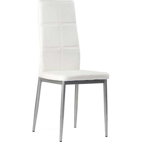 Pack 4 sillas Jimena en acabado blanco 97 cm(alto)39 cm(ancho)41 cm(largo) (1/3)