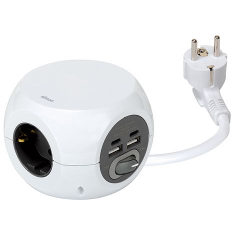 BASE MULTIPLA 3T COMBIBALL 2USB A + 2 USB C