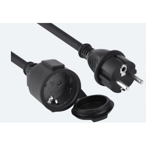 Electraline rallonge 10mt schuko h07rnf noir 01660 (1/2)