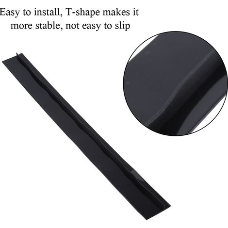 1 joint d'étanchéité en silicone noir résistant à l'huile pour cuisinière et plan de travail (1/5)