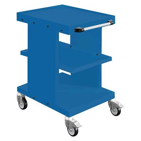 Werkstattwagen Industrieblau - 2 Platten - Tragkraft 150 kg - W020070021-BI