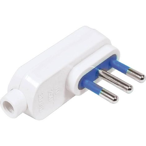 SPINA VOLANTE PIATTA art.CE12B - 2P + T 10A (scatola appendibile)