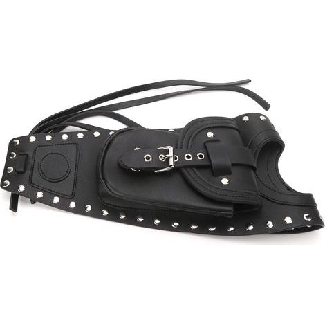 Housse de coussin de réservoir de carburant pour moto, en cuir artificiel noir, adapté à XLX1000 XL1200X XLH883 (1/5)