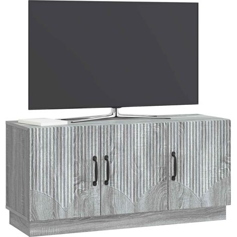 Maison Exclusive - Mobile TV Grigio Sonoma 99 x 34,5 x 47 cm Legno ingegnerizzato