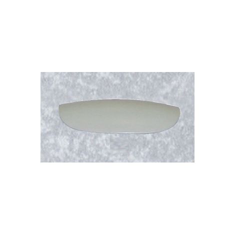 ORECA - 1 MANIGLIA SEMIOVALE IN ABS VERNICIATA BIANCA 56X32mm