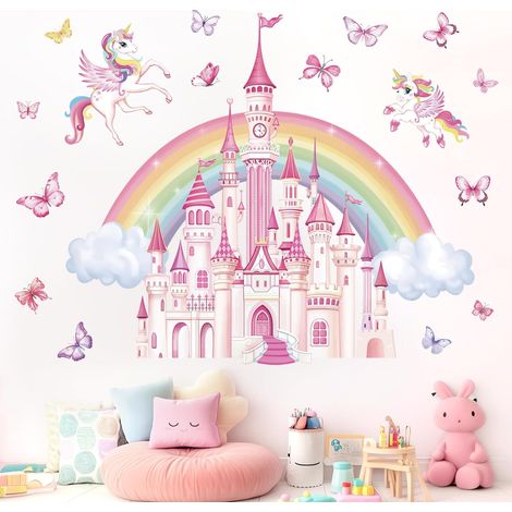 Stickers Muraux Arc en Ciel Château Grand Autocollants Muraux (1/5)