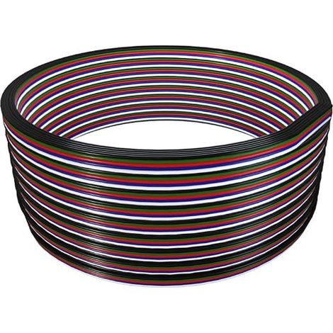 5 Pin Power Extension Cable Light Wire Connection 5 Core Cord Line for Color Changing FCOB 5050 SMD RGBW LED Strip (1/5)