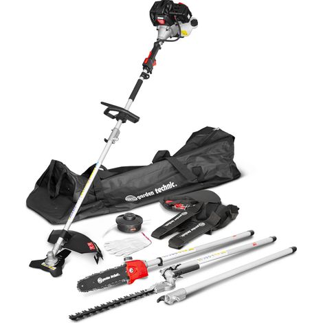 Multifunktionswerkzeug 4-in-1 (Brenner - Heckenschere - Baumschere) - 52cc - Tragetasche - Elem Garden