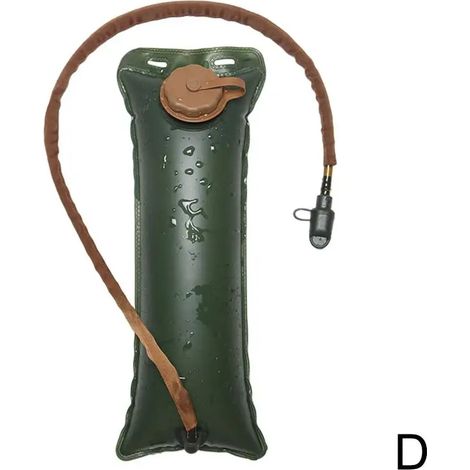 Poche à eau de 3 litres avec doublure en TPU, tuyau, accessoires de camping et d'hydratation en extérieur, gourde souple de 3 litres pour une hydratation optimale, équipement tactique-AquaForge (1/5)