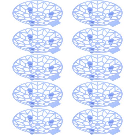 Lot de 10 supports à fruits résistants aux intempéries, pour prévenir le pourrissement. Structure stable et réutilisable. Bleu. (1/5)