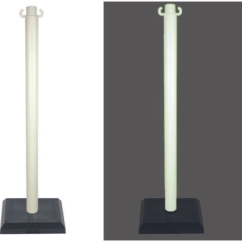 Poteau PVC Photoluminescent sur socle lesté 3kg - 2000727