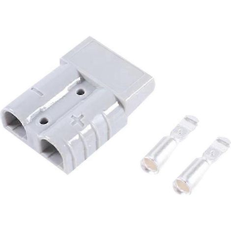10 connecteurs Anderson, 50 A 600 V 6 AWG, bornes en cuivre massif plaqué argent, compatibles avec les outils électriques AC/DC. (1/5)