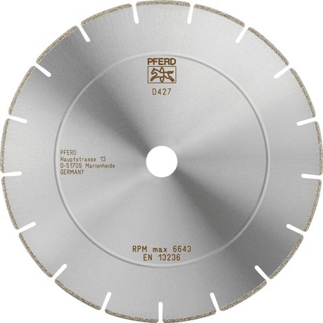 PFERD TOOLS Diamant-Trennscheibe D1A1R 230x2,5x22,23 mm D427 (grob) segmentiert für GFK/CFK (1/3)