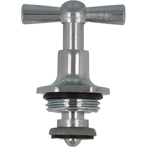 tecuro Ventil - Knebel - Oberteil 3/4 Zoll - DN 20 für Auslaufventile, verchromt (1/5)