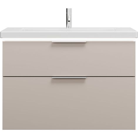 burgbad Eqio lavabo cerámico con mueble bajo para lavabo con (1/2)