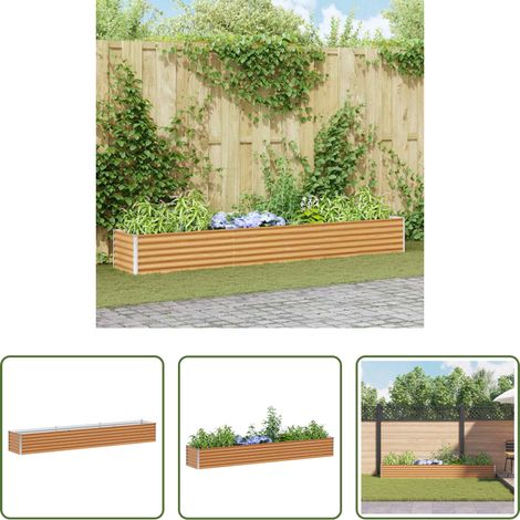 Pot extérieur - Jardinière surélevée 290 x 50 x 36 cm Acier galvanisé (1/5)
