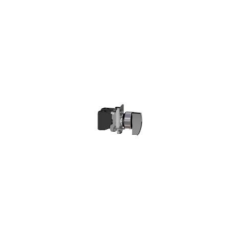 Harmony XB4 - bouton tournant à crosse - Ø22 - 3 pos fix - noir - 2F - vis étr