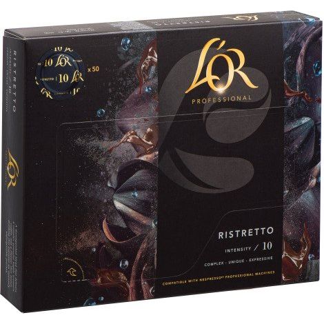 Capsule Suprême Ristretto L'OR Professional - Boite de 50 - Compatible Nespresso Pro (1/4)