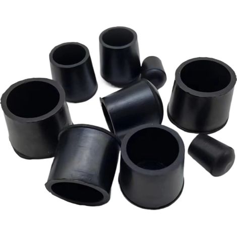 Protections pour pieds de chaise, embouts lot 8, noir, 10-25 mm (1/5)