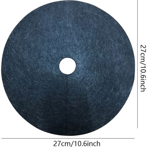 (27 cm) Nouvelle toile de protection pour arbres, toile de paillis écologique, anneau de paillis rond, barrière anti-mauvaises herbes, couverture pour plantes pour jardins intérieurs et extérieurs (1/4)
