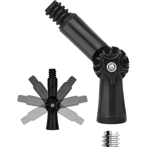 Adaptateur D'Angle à Joint Universel pour Perche Télescopique Polyvalente, Idéale pour le Nettoyage des Vitres, des Gouttières et le Changement D'Ampoules. Perche Robuste et Multi-Usages. (1/5)