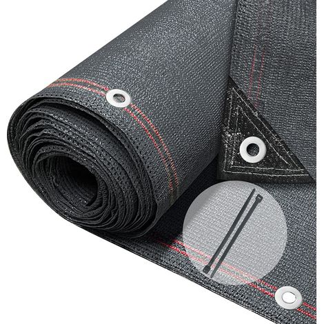 VOUNOT 1.5×20m Privacy Netting 230 g/m² Garden Screening Shading Net Anthracite