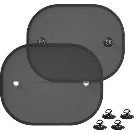 Juego de 2 parasoles para bebés Protección UV para coche Protección solar para ventanas de coche para niños Visera parasol con ventosa (1/5)
