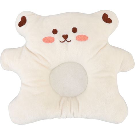 Oreiller de Formage Crânien pour Bébé, Anti-Syndrome de la Tête Plate, Coussin Respirant pour Nouveau-nés de 0 à 1 An, Modèle Ours Marin (1/5)