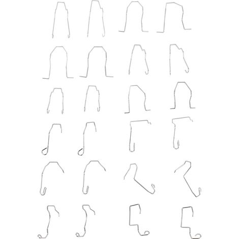 24Pcs Universal Auto Glühbirne Retainer Clips Edelstahl Rostfrei Scheinwerfer Halter Clips für H1 H3 H4 H7 (1/5)