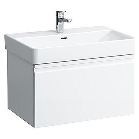 Meuble sous-vasque LAUFEN PRO S 665 x 390 x 450 mm 1 tiroir blanc mat LAUFEN
