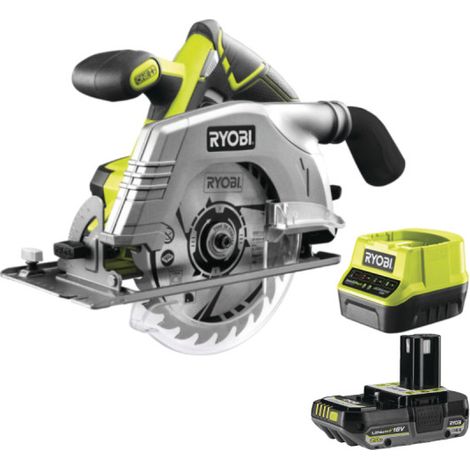 Confezione RYOBI Sega circolare R18CS-0 - 18V OnePlus - 1 batteria 2.0Ah - 1 caricatore rapido