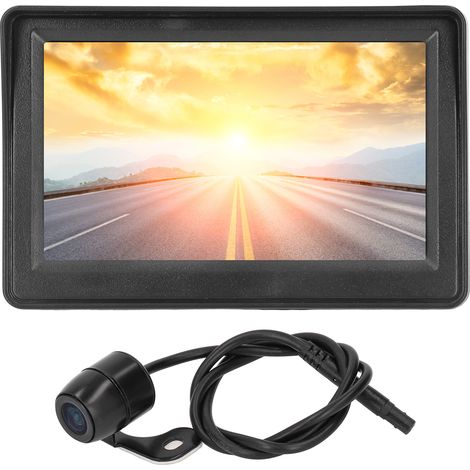 Caméra de recul 4,3 pouces avec moniteur, kit de stationnement pour voiture, vision nocturne étanche, idéale pour camping-cars, remorques, camions et pickups, caméra papillon (1/5)