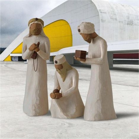 Les Trois Sages, Suivez une éToile pour Trouver la LumièRe Du Monde, Ensemble de Personnages Marchant, S'Inclinant et Comme montré (1/5)