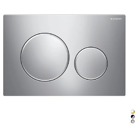 Placca di comando scarico SIGMA 20 bianca oro per cassetta Geberit 115.778.KK1 Bianco/Oro (1/2)