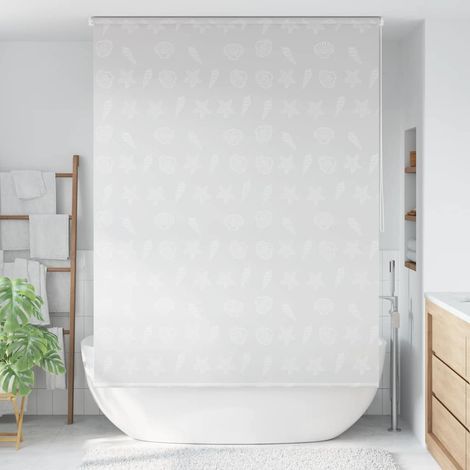 Store de douche 160x240 cm motif étoile de mer (1/5)