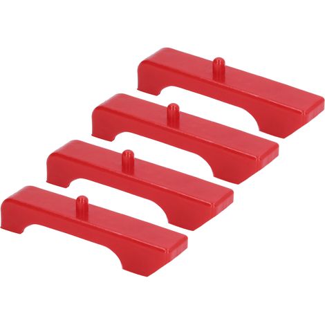 4Pcs Support Silentblocs Radiateur Moteur 7-1711 Bagues Caoutchouc Polyuréthane Rouges Style GM (1/5)