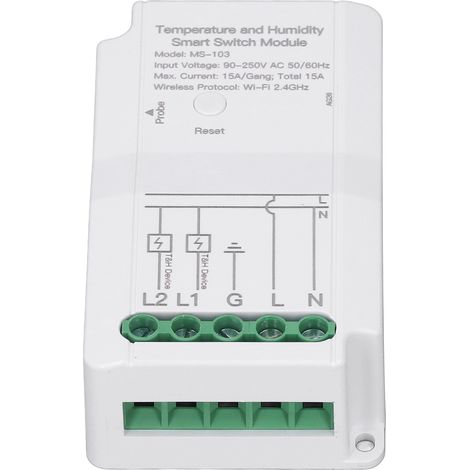 Module de commutation intelligent température/humidité, minuterie, télécommande, contrôleur intelligent, sonde, 90-250 V (1/5)