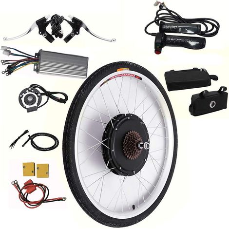 Senderpick – Kit de conversion vélo électrique 26" – Moteur arrière 48V 1000W – Charge maximale 120kg – Compatible avec freins à disque