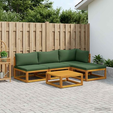 vidaXL Sofa Set 5 pcs Natural Solid Acacia Wood (1/5)