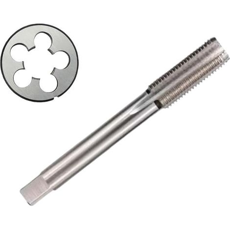 Jeu taraud/filière 2 pièces M14x1,5 pas à gauche goujure droite (1/4)