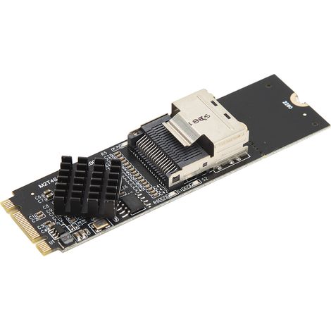 M.2 NVMe zu SFF 8087 SATA3.0 Erweiterungskarte, 4-Port 6 Gbit/s Controller für Windows 10/11 (1/5)