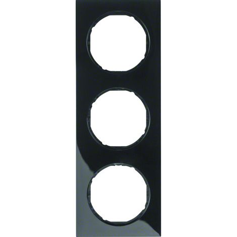 Plaque de finition Berker r.3 thermoplastique glossy noire